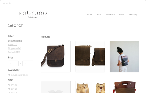 Powerful Filtered Product Search Screen