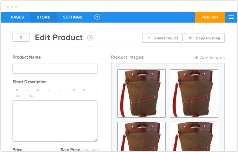 Sell goods, physical products, services and more